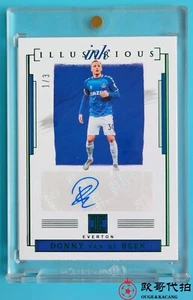 2021-22 Panini Impeccable EVERTON  Donny van de Beek INK Auto 1/3 SP - Picture 1 of 2