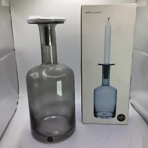 **Leggi Desc** Sagaform Svezia Vaso/Candeliere in Vetro Pava - Grigio - Nuovo con scatola - Foto 1 di 11