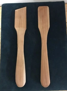 2 ESPARCIDORES DE ESPÁTULAS DE MADERA UTENSILIOS DE COCINA HECHOS A MANO - Imagen 1 de 5