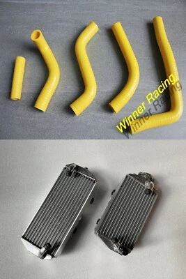 Подходит для Suzuki RMZ450/RM-Z 450 2008 - 2017 15 16 алюминиевый радиатор + силиконовый шланг - Изображение 1 из 4