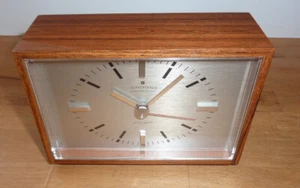 Vintage Junghans Tischuhr electronic ato-mat Uhr Holzgehäuse - Bild 1 von 6