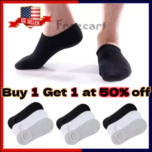 Lot 12 Pairs Mens No Show Socks Low Cut Anti-slid Casual Invisible Liner Socks - Picture 1 of 12