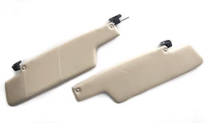 Porsche 914 - Sun Visors w. Brackets, Pair, Cream, NEW - Picture 1 of 5