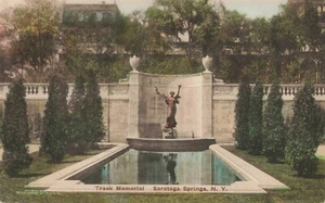 Postcard Trask Memorial Saratoga Springs New York NY DB Albertype Co. - Picture 1 of 2