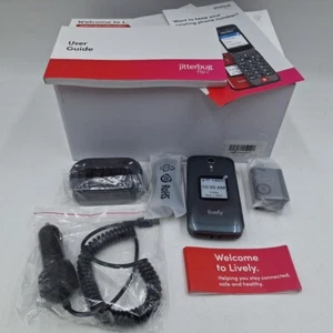 New Open Box Jitterbug Lively Flip Phone for Seniors Urgent Response Gray - Afbeelding 1 van 6
