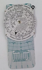 Vtg Jeppesen Slide Graphic Flight Computer CSG-2P w Case Aviation Gear Airplane - Picture 1 of 6