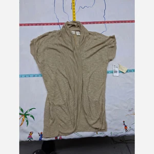 Women's Large Allison Britney Lightweight Open Front Sweater - Picture 1 of 6