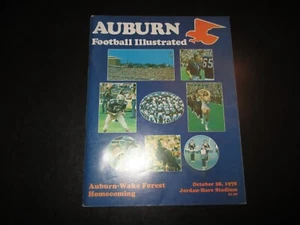 1978 Auburn Tigers Football Program vs. Wake Forest - Gioco di ritorno a casa - Foto 1 di 3