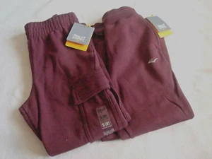 Boys Sweatpants Wine Lot of 2 Size 8 Everlast New Free USA Shipping - Picture 1 of 3