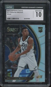 2017 Panini Select Silver #11 Donovan Mitchell RC Rookie Gem Mint CGC 10 - Picture 1 of 2