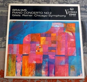 Brahms Piano Concerto No. 2 - Emil Giles, Fritz Reiner, Chicago Sym - LP Record - Foto 1 di 7