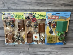 Vintage Vikings Warrior Playsets, Complete set 1801, 1802, & 1803. RARE TOYS - Picture 1 of 5