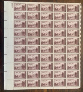 Foglio 50 francobolli SC 944 anni 40 3 cent spedizione Kearney Santa Fe 1946 - Foto 1 di 1