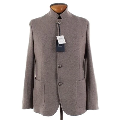 Fedeli NWT Damon Double Cashmere Flannel Blazer / Jacket Size 52 (L US) In Taupe - Image 1 of 4