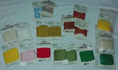 Vintage Candle Wick Color Embroidery Floss Yarn Lot Multicolor Lily Craft & More - Image 1 of 4