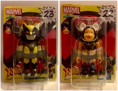 Marvel Japan Bearbrick Happy Lottery 100% Figures: X-Men Wolverine #23 Storm #22 - Image 1 of 4