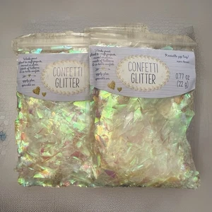 2 Pack Advantus Confetti Glitter 0.77oz 22g Bags - Picture 1 of 2