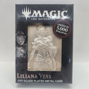 Magic the Gathering Limited Edition .999 Silver Plated Liliana Vess Ingot *NEW* - Picture 1 of 6