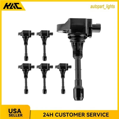 Set of 6 Ignition Coil For 2015-2020 Nissan Pathfinder 2009-2014 Nissan Maxima - Image 1 of 4