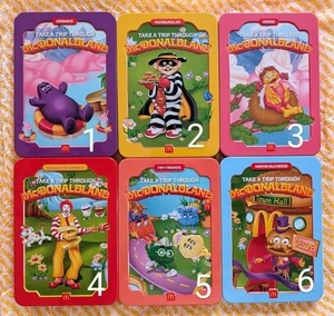 6 piezas (juego completo) latas completas de comida feliz para adultos Mc Donald's The McDonaldLand - Imagen 1 de 14