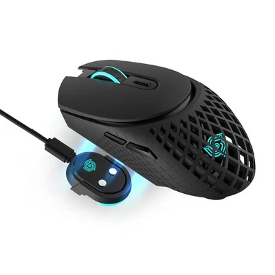 Nightwalker Gaming Mouse Wireless-Magnetic Charging Dock, RGB Breathing Light... - Image 1 of 4