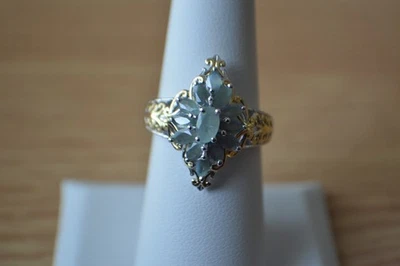 1.20ct Narsipatnam Color Change Alexandrite Ring 18K YG over Fine Silver Sz 8 - Image 1 of 4