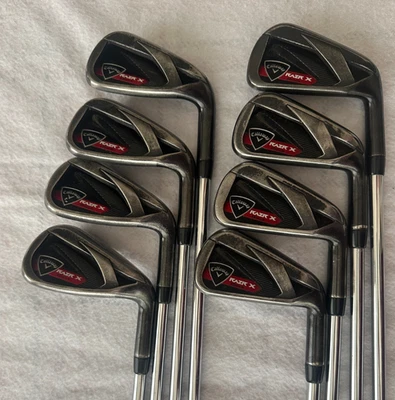 Callaway RAZR X Black Iron Set 4-AW Standard Uniflex Flex Steel Shaft - Image 1 of 4