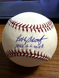BOBBY SHANTZ 3 SIGNED HANDSIGNIERT OML BASEBALL! Yankees!  MVP!  TRISTAR! - Bild 1 von 2