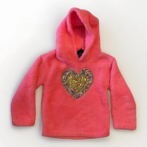 Girl’s Toddler My Destiny Pink with heart sequin decal hoodie Size 4T - Picture 1 of 4
