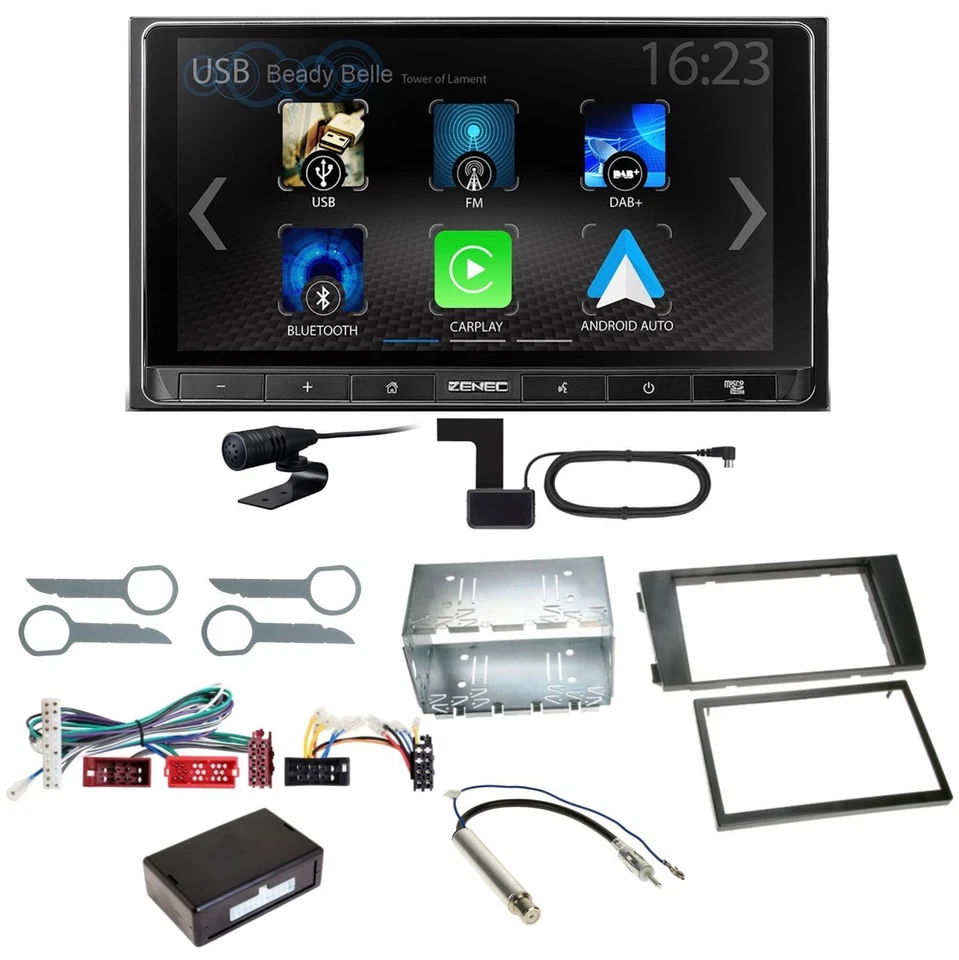 ZENEC Z-N538 Android Auto CarPlay Digitalradio DAB+ Einbauset für Audi A6 4B - Bild 1 von 1