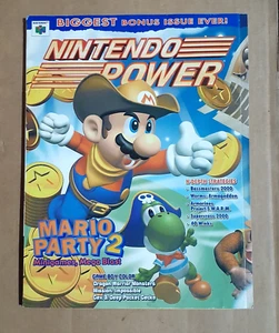 Nintendo Power #128 Mario Party 2 2000 W/Fold-Out Calendar Poster Magazine - Imagen 1 de 2