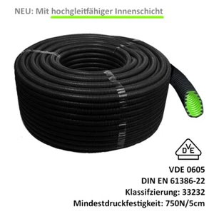 Wellrohr, Panzerohr, flexibles Installationsrohr, Elektrorohr, Kabel Schutzrohr - Bild 1 von 1