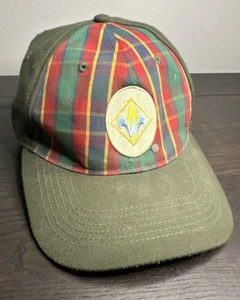 Webelo's Cub Boy Scouts Of America Plaid Green BSA Snapback Hat Cap Size M/L USA - Picture 1 of 8