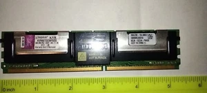KINGSTON KVR 2GB MEMORY RAM 1.8v P/N: KVR667D2D8F5 FB-DIMM - Picture 1 of 5