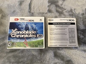 NINTENDO 3DS XENOBLADE CHRONICLES 3D CASE MANUAL NO GAME - Picture 1 of 5