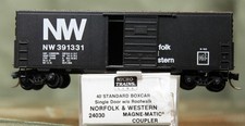 24030 Micro Trains N Scale 40' Sd Boxcar Norfolk & Western 391331 Black Label