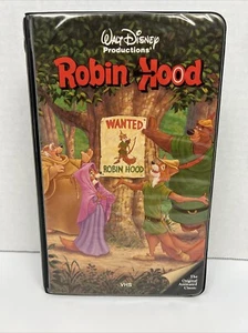 The Classics Black Diamond VHS Disney Robin Hood Rare Black Clamshell Case - Picture 1 of 9
