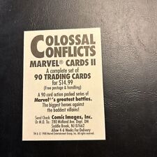 Jb9c Promo, Colossal Conflicts, Marvel, Comic Images, 1988/The Honeymooners