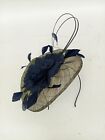 Jaques Vert Fascinator Hat Hairband Large Navy Flower Wedding Occasion