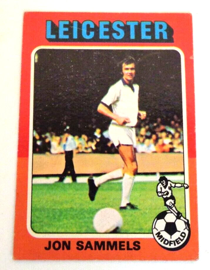 Topps 1975 #22 Leicester City - Jon Sammels - English Football / Soccer - Image 1 of 1
