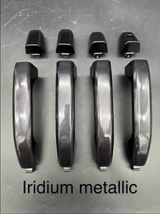 2014-18 Silverado Sierra Crew Cab Iridium Metallic GXG/WA121v Door Handles Set - Picture 1 of 11