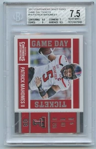 2017 Panini Contenders DP #15 Patrick Mahomes Game Day Tickets BGS 7.5 NEARMINT+ - Bild 1 von 2