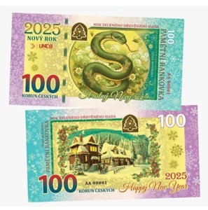 Czech Republic, 100 Korun, 2024, Happy New Year,  Commemorative Banknote, UnCB - Picture 1 of 1