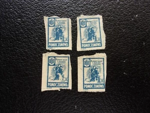 POLOGNE - 4 vignettes nsg (A93) - Imagen 1 de 2