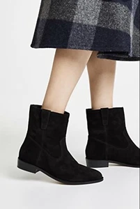 Rebecca Minkoff – neu ohne Etikett Western-Styling chasidy schwarze Wildleder-Booties Größe US 7 149,00 $ - Bild 1 von 6