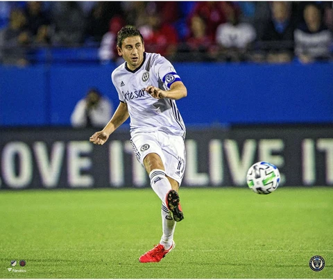 Alejandro Bedoya Philadelphia Union Kicking Photograph Cover