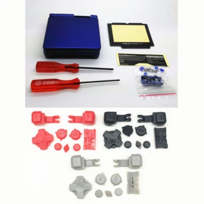 GBA SP Game Boy Advance SP Replacement Housing Shell Cobalt Blue BUTTONS! - Image 1 of 2