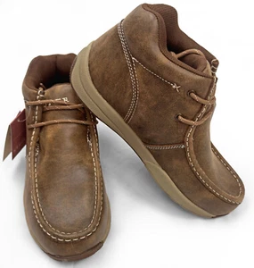ROPER  Clearcut Lace-Up Moc Toe Ankle Leather Western Chukka EVA Boot Men's 8.5M - Picture 1 of 3
