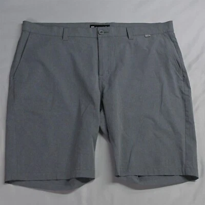 Travis Mathew Fits 40 x 10" Light Gray Beck Tech Stretch Golf Shorts - Image 1 of 4