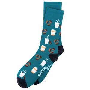 Coffee Devotee Bamboo Socks by Dapper Roo - Picture 1 of 2